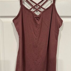 Women's Strappy Brown Top.. adjustable straps.